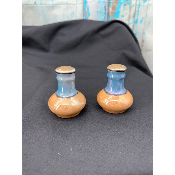 LusterWare Takito Ti Peach/ Blue 16PC Set* Japanese Hand Painted Set Birds Swall - Picture 2 of 14